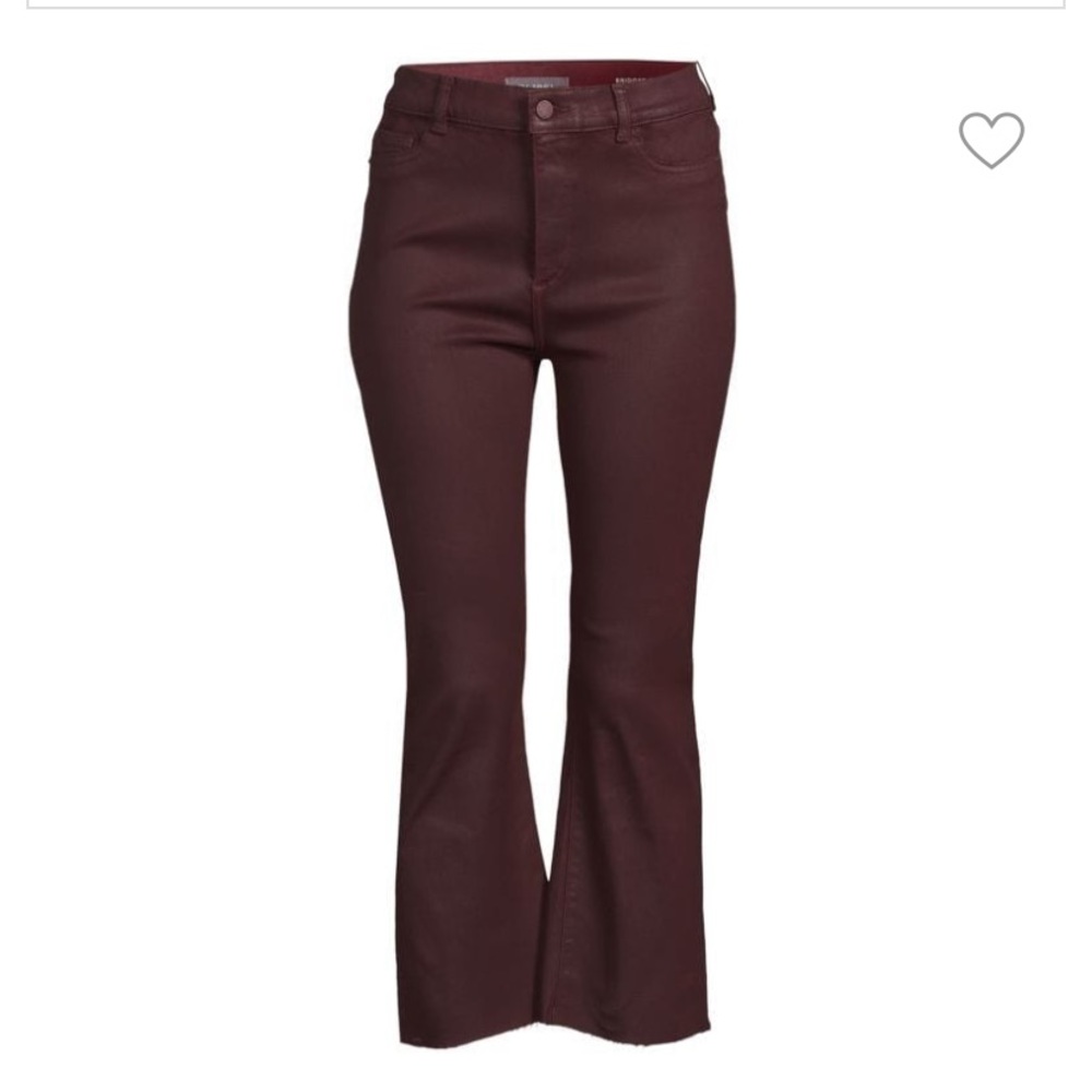 dl1961 bridget boot high rise instasculpt crop wine